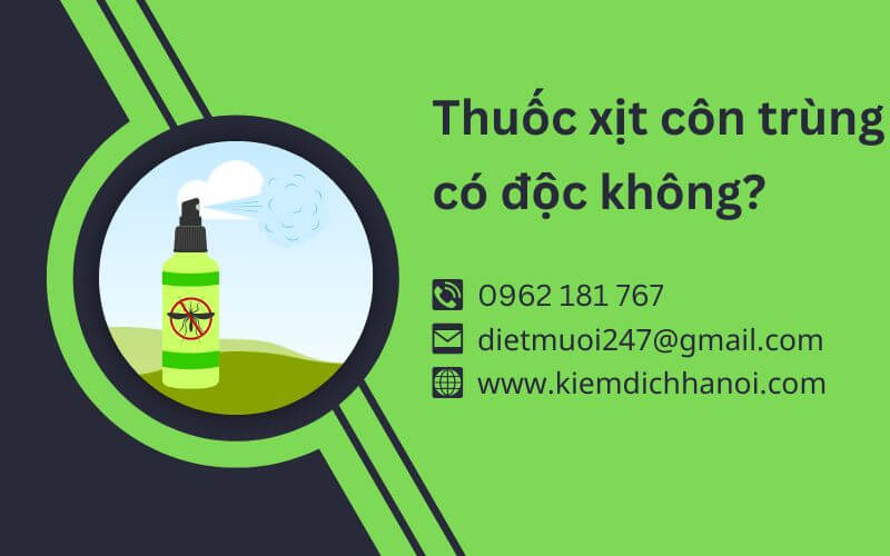 Thuốc xịt côn trùng có độc không? | Cách sử dụng an toàn